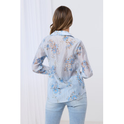 Koszula w paski z kwiatowym wzorem