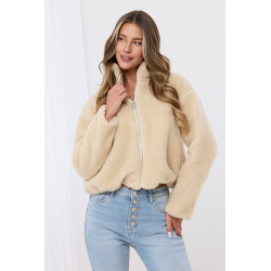 Pluszowa kurtka typu teddy