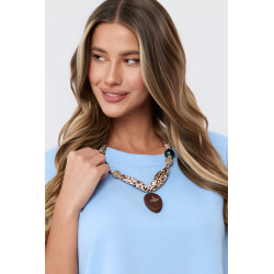 Bluzka oversize z biżuteryjnym akcentem