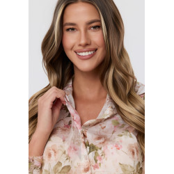 Koszula z nadrukiem w kwiaty