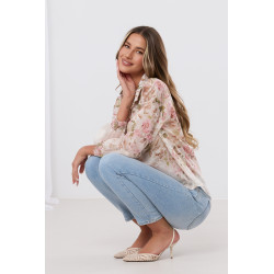 Koszula z nadrukiem w kwiaty