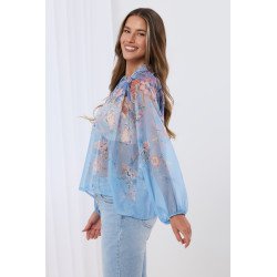 Szyfonowa bluzka w kwiaty