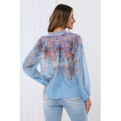 Szyfonowa bluzka w kwiaty