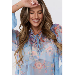 Szyfonowa bluzka w kwiaty