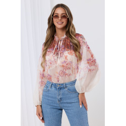 Szyfonowa bluzka w kwiaty