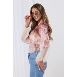 Szyfonowa bluzka w kwiaty