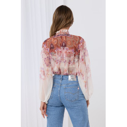 Szyfonowa bluzka w kwiaty