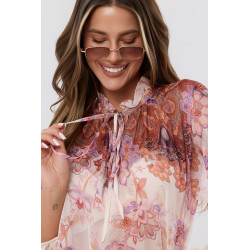 Szyfonowa bluzka w kwiaty