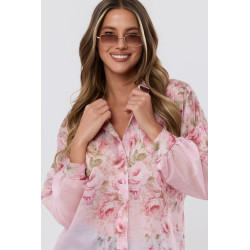 Koszula z nadrukiem w kwiaty