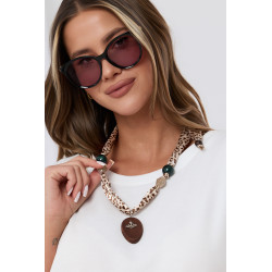 Bluzka oversize z biżuteryjnym akcentem