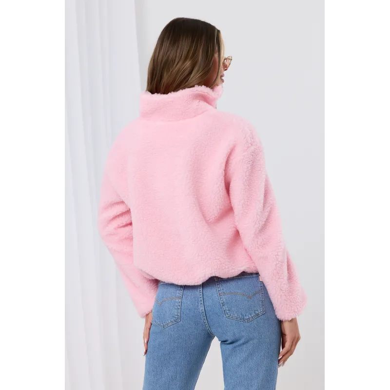 Pluszowa kurtka typu teddy