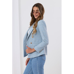 Marynarka typu tweed z dwurzędowym zapięciem