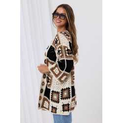 Ażurowy kardigan w stylu boho