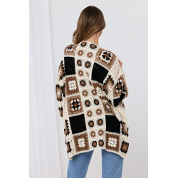 Ażurowy kardigan w stylu boho