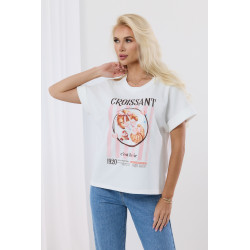 Bawełniana bluzka z nadrukiem