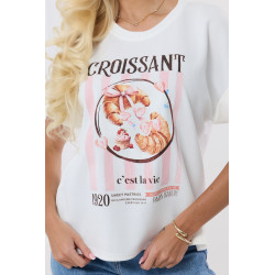 Bawełniana bluzka z nadrukiem