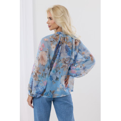 Szyfonowa bluzka z kwiecistym motywem