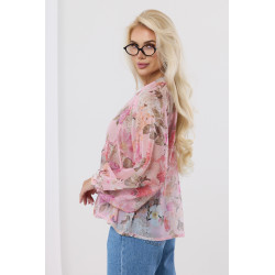 Szyfonowa bluzka z kwiecistym motywem