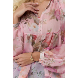 Szyfonowa bluzka z kwiecistym motywem