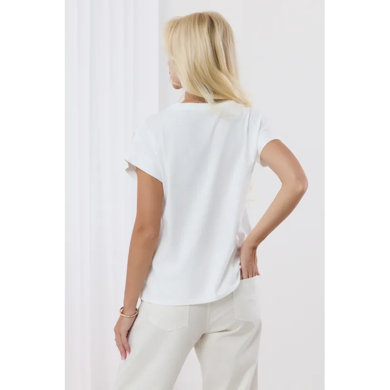 Bluzka z ażurowymi wstawkami