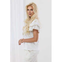 Bluzka z ażurowymi rękawami