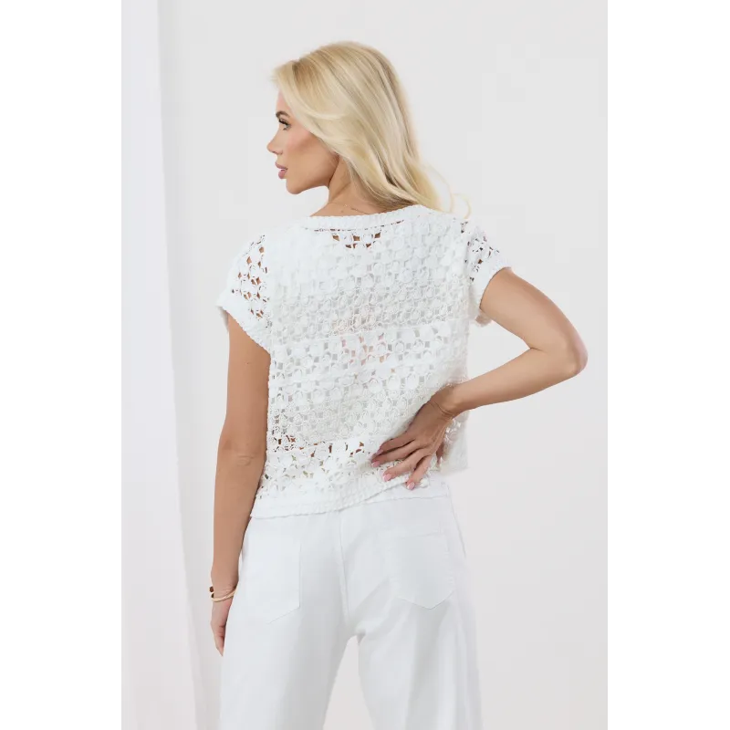 Bluzka szydełkowa w stylu boho