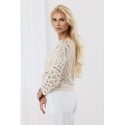 Ażurowa bluzka typu crop top