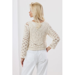 Ażurowa bluzka typu crop top
