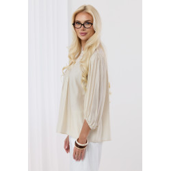 Bluzka w stylu boho z ażurowymi wstawkami