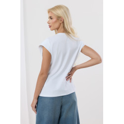 Bluzka z koronkowym gorsetem i kokardą