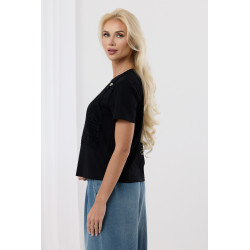 Bluzka z koronkowym gorsetem i ozdobnymi ramiączkami