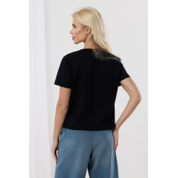 Bluzka z koronkowym gorsetem i ozdobnymi ramiączkami