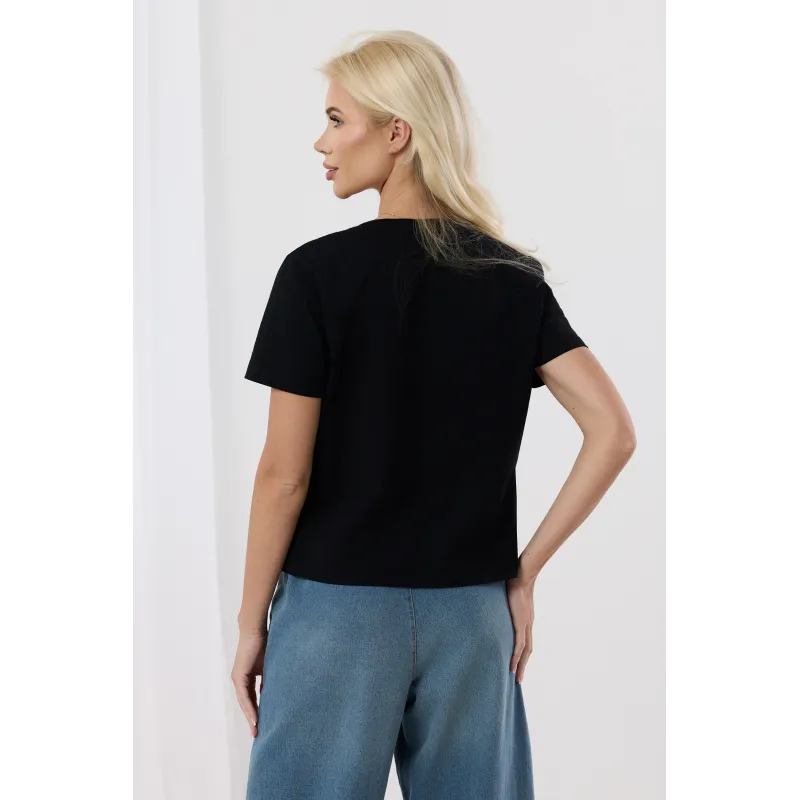 Bluzka z koronkowym gorsetem i ozdobnymi ramiączkami