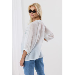 Luźna bluzka boho w polne kwiaty