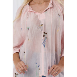 Luźna bluzka boho w polne kwiaty