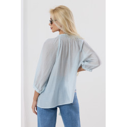 Luźna bluzka boho w polne kwiaty