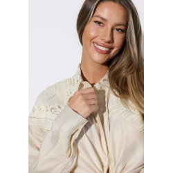 Koszula boho z koronkowymi wstawkami