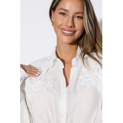 Koszula boho z koronkowymi wstawkami