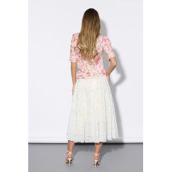 Koronkowa spódnica midi w stylu boho