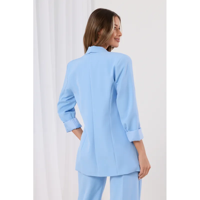 Marynarka o luźnym kroju z patkami