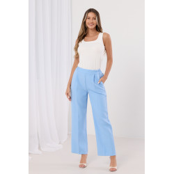 Szerokie spodnie z elastycznym pasem