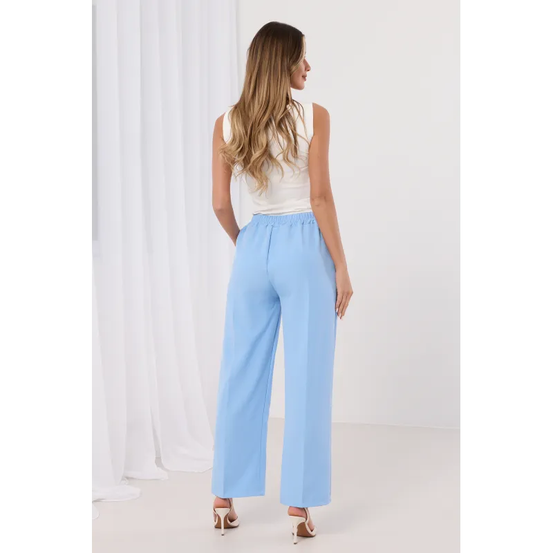 Szerokie spodnie z elastycznym pasem