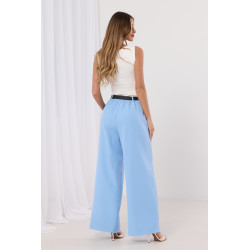 Spodnie typu palazzo z paskiem
