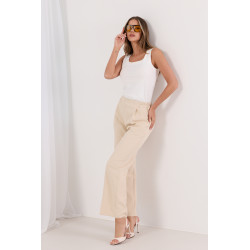 Szerokie spodnie z elastycznym pasem