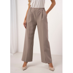 Szerokie spodnie z elastycznym pasem