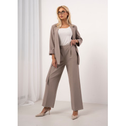 Szerokie spodnie z elastycznym pasem