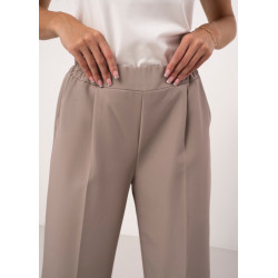 Szerokie spodnie z elastycznym pasem