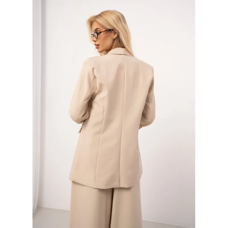 Marynarka o luźnym kroju z patkami