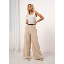 Spodnie typu palazzo z paskiem