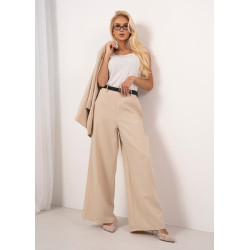 Spodnie typu palazzo z paskiem